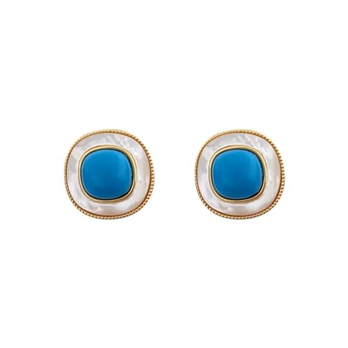 Ohrringe Ohrstecker Damen Schmuck Earrings Shell Blaue Ohrstecker Für Mädchen Frauen Accessoires von bicup