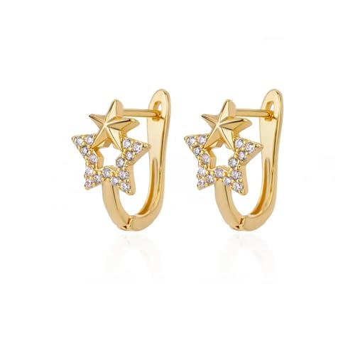 Ohrringe Ohrstecker Damen Schmuck Earrings Star Creolen Ohrringe Für Frauen Hochzeit Ohrringe E3126G-5 von bicup