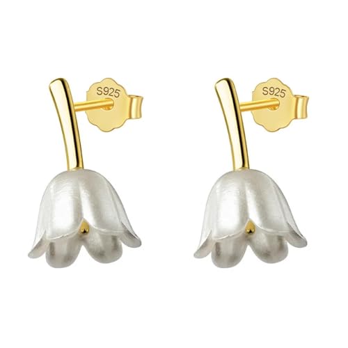 Ohrringe Ohrstecker Damen Schmuck Earrings Süße Blume Ohrstecker Für Tochter Teen Mädchen Hochzeit Gold von bicup