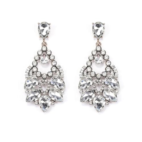 Ohrringe Ohrstecker Damen Schmuck Earrings Wassertropfen Ohrringe Frauen Große Ohrhänger 31N1804 von bicup