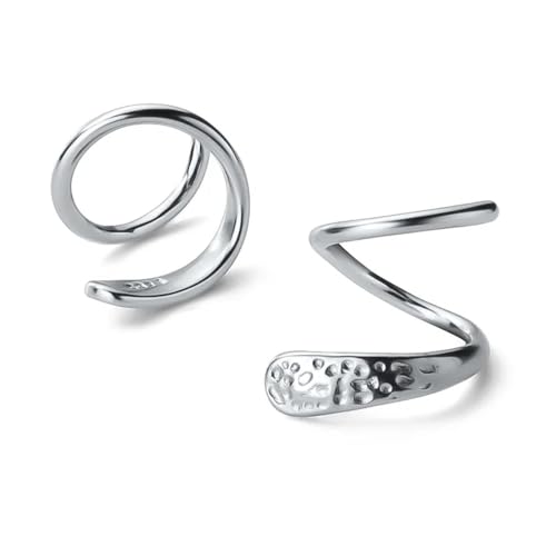 Ohrringe Ohrstecker Damen Schmuck Earrings Frauen Ohrknochen Ohrschnalle Ring Verpackt Doppelohrringe Silber von bicup