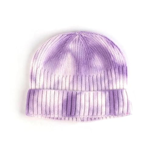 Strickmützen Hüte Mützen Caps Beanie Mütze Beanie Winter Wärmer Weiche Herren Outdoor Mütze Mütze Gerippt Gestrickt Frauen Sport Caps Lila von bicup