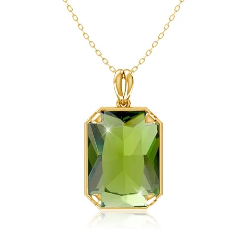 bicup Halskette Ketten Schmuck Herren Frauen Anhänger Necklace Anhänger Für Frauen Halsketten Hochzeit Peridot von bicup