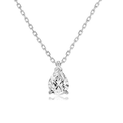 bicup Halskette Ketten Schmuck Herren Frauen Anhänger Necklace Anhänger Halskette Für Frauen Geometrie Runde Herz Halsketten N511-1 von bicup