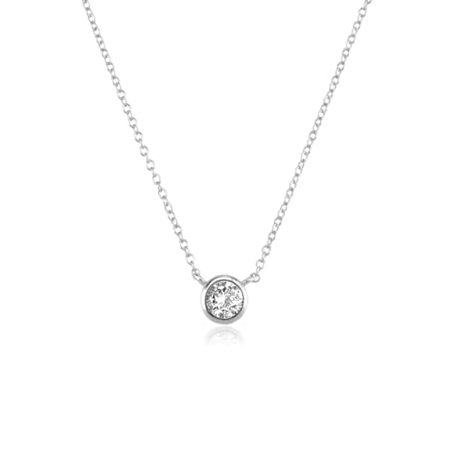 bicup Halskette Ketten Schmuck Herren Frauen Anhänger Necklace Halskette Lange Kette Frauen Anhänger Für Mädchen Rock Silber von bicup