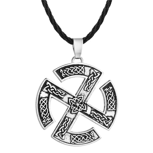 bicup Halskette Ketten Schmuck Herren Frauen Anhänger necklace Runenkreis Amulett Anhänger Halskette Blume beschütze Gott Halskette QN-VN072 bicup Halskette Ketten Schmuck Herren Frauen Anhänger necklace Runenkreis Amulett Anhänger Halskette Blume beschütze Gott Halskette QN-VN072 von bicup