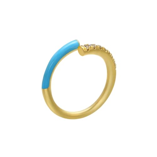 bicup Ring Ringe Damen Bijouterie Herren 2,5 X 22 Mm Ring Für Frauen Hochzeit Mehrfarbig Verstellbare Ringe Weibliche Hochzeit Blau von bicup