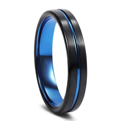 bicup Ring Ringe Damen Bijouterie Herren 4Mm Damen Ringe Herren Ringe Hochzeitsfeier Damen 7 Blau von bicup