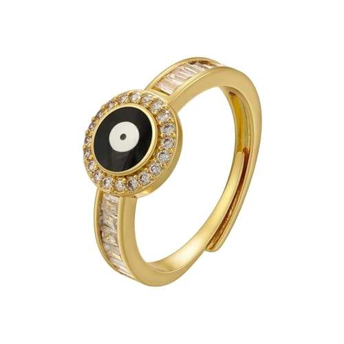 bicup Ring Ringe Damen Bijouterie Herren Augenring Für Damen Drop Verstellbarer Öffnungsring Damen Ring Strand Schwarz von bicup