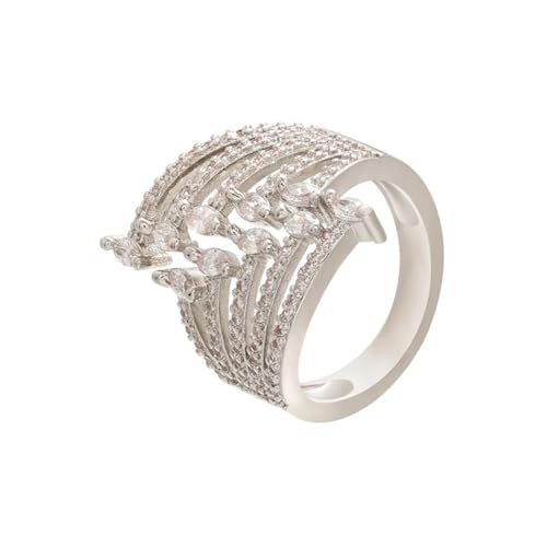 bicup Ring Ringe Damen Bijouterie Herren Damenringe Verstellbar Unisex-Ringe Für Damen Männer Ehering Silberfarben von bicup