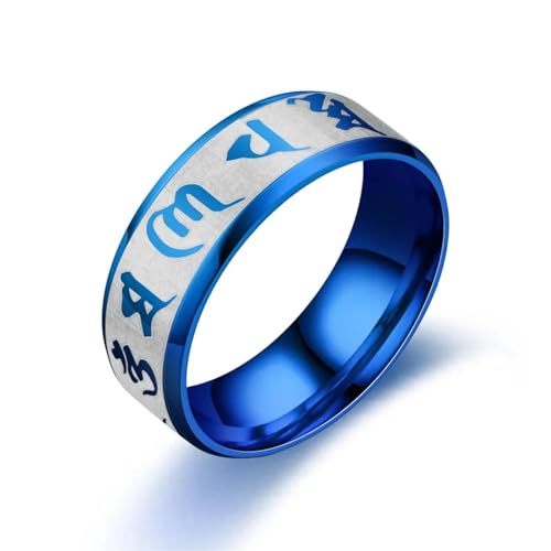 bicup Ring Ringe Damen Bijouterie Herren Einfacher Herrenring Ring Für Männer Hochzeit Verlobungsring Unisex 12 Bluecolor von bicup