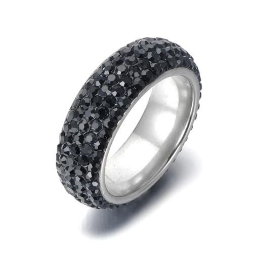 bicup Ring Ringe Damen Bijouterie Herren Fingerringe Hochzeit 9 Schwarz von bicup