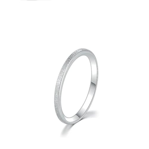 bicup Ring Ringe Damen Bijouterie Herren Frauen Ringe Einfache Paar Ringe Hochzeit Verlobung Mädchen 7 Silber von bicup