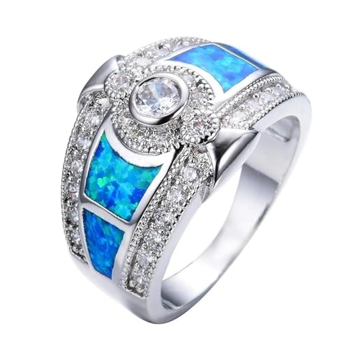 bicup Ring Ringe Damen Bijouterie Herren Frauen Ringe Klassische Hochzeit Verlobungsringe Für Frauen Jubiläum Accessoires 10 Blau von bicup