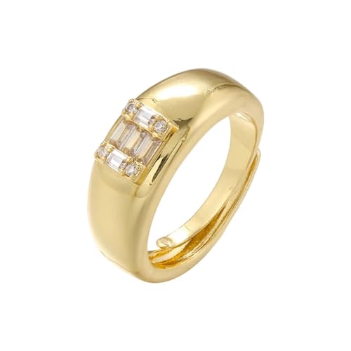 bicup Ring Ringe Damen Bijouterie Herren Öffnungsring Für Damen Glänzender, Verstellbarer Ring Gold von bicup