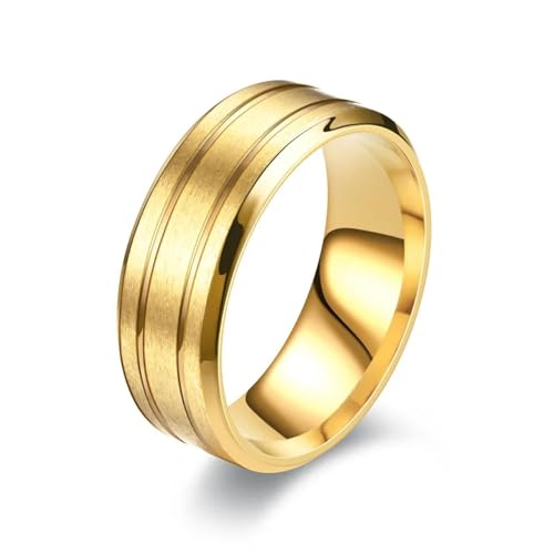 bicup Ring Ringe Damen Bijouterie Herren Ring Männer Frauen Ring Paare Verlobung Hochzeit 9 Goldfarbe von bicup