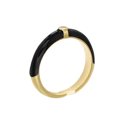 bicup Ring Ringe Damen Bijouterie Herren Ringe Für Frauen Multiclolor Verstellbare Damen Für Party Schwarz von bicup