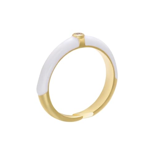 bicup Ring Ringe Damen Bijouterie Herren Ringe Für Frauen Multiclolor Verstellbare Damen Für Party Weiß von bicup