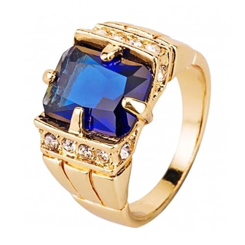 bicup Ring Ringe Damen Bijouterie Herren Vintage Männer Ringe Hochzeit Verlobungsfeier Für Männer Accessoires 9 Blau von bicup