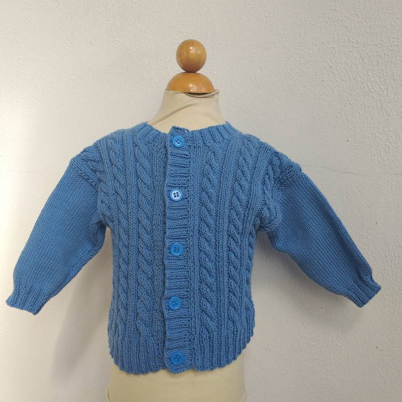 Selbstgestrickte Jacke Größe 74 von bieneswollwunderwelt