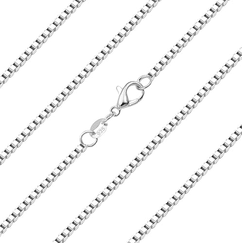 bifriend Delikat S925 Silber 16" 18" 20" 22'' 24" 26'' 28" 30" Zoll 2.0mm dicke italienische Kette Choker Halskette für Mutter Schwester Tochter Geburtstag Weihnachten Schmuck (Box - Kette, 55cm) von bifriend
