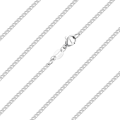 bifriend Delikat S925 Silber 16" 18" 20" 22'' 24" 26'' 28" 30" Zoll 2.0mm dicke italienische Kette Choker Halskette für Mutter Schwester Tochter Geburtstag Weihnachten Schmuck (Seiten - Kette, 70cm) von bifriend