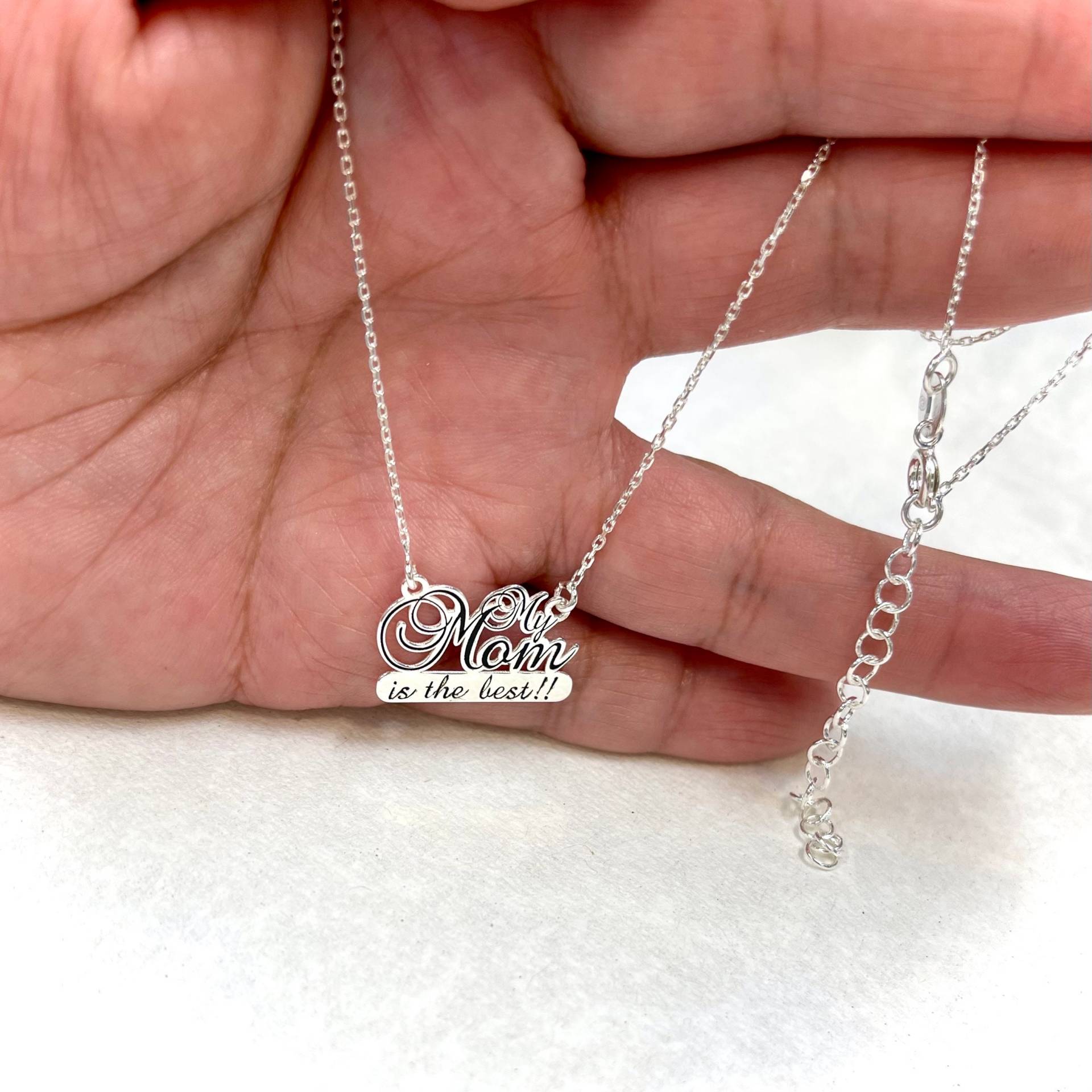 Geschenk Für Mama Halskette "Meine Ist Die Beste" Nachricht Muttertag Sterling Silber 925 Schöne Massage Mutter Geschenk Für Mama Halskette "Meine Ist Die Beste" Nachricht Muttertag Sterling Silber 925 Schöne Massage Mutter von bigsilverstars