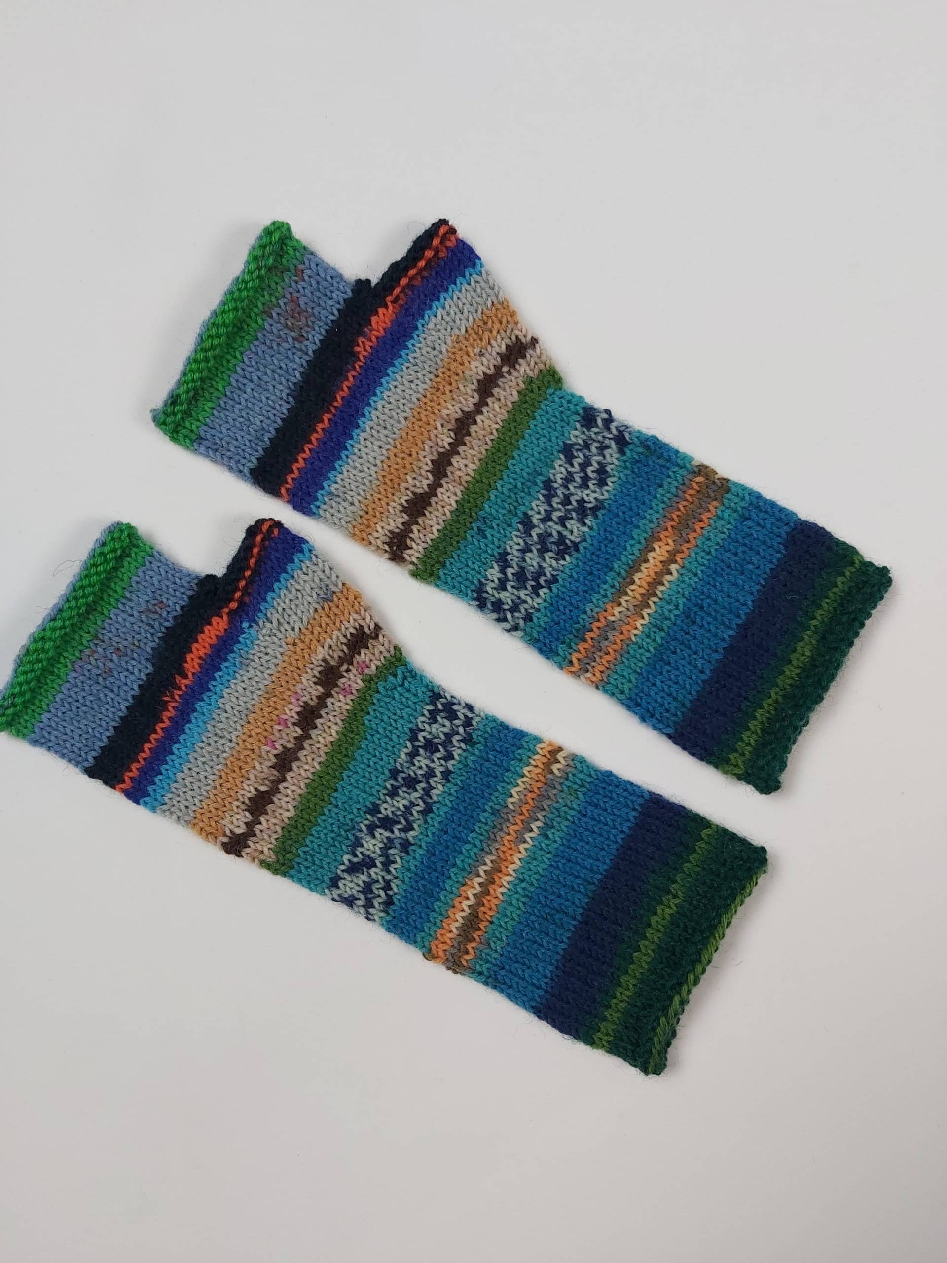 Fingerlose Handschuhe Lange Armstulpen Kinder Armstulpen Fingerloses Handgelenk Lang Arm Bunt Gestrickte von bimiknits