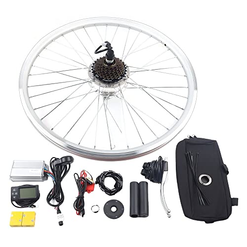 26" E-Bike Hinterrad Motor Umbausatz Hinterrad Nabenmotor LCD Motor Conversion Set Elektrofahrrad Umbausatz 36V 250W von biniliubi