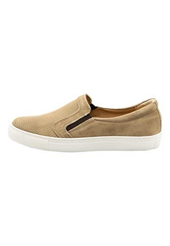 binji Herren Leder Slip-Ons Sneaker, Beige, 40 EU von binji