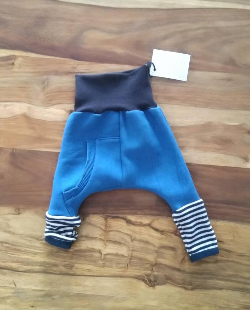 Recycling, Upcycling Mitwachshose Pumphose Babyhose Baggy, Baby Gr. 62/68 von bintibanti