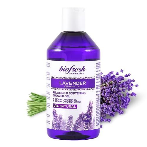 Biofresh cosmetics Via Natural Lavendel duschgel mit lavendelöl für männer und damen, körperpflege, duschschaum, duschbad, shower gel, skincare 300ml von biofresh cosmetics