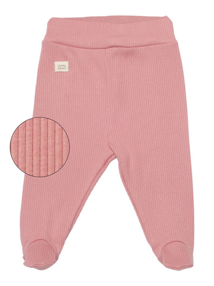 biorganic Funktionshose Baby Nature Relax Modal für Jungen und Mädchen Unisex Hose mit Fuß (1-tlg) gerippte Textilstruktur (Ripp), Modal und Bio-Baumwolle, Größe 56 - 74 von biorganic