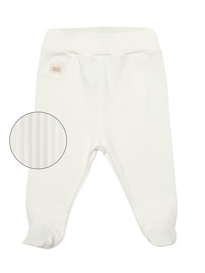 biorganic Funktionshose Baby Nature Relax Modal für Jungen und Mädchen Unisex Hose mit Fuß (1-tlg) gerippte Textilstruktur (Ripp), Modal und Bio-Baumwolle, Größe 56 - 74 von biorganic
