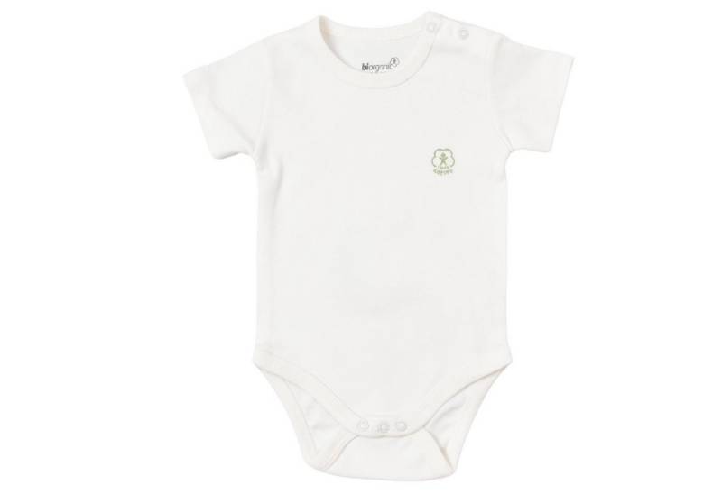 biorganic Kurzarmbody Basic Nature für Jungen und Mädchen, Unisex, Baby Body (1-tlg) Kurzarm, 100% Bio-Baumwolle, GOTS-zert., mit praktischen Druckknöpfen von biorganic