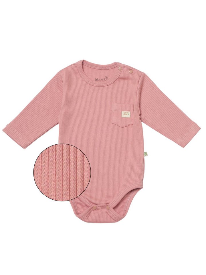 biorganic Langarmbody Baby Nature Relax Modal für Jungen und Mädchen Unisex Langarm (1-tlg) gerippte Textilstruktur (Ripp), Modal und Bio-Baumwolle, Größe 56 - 86 von biorganic