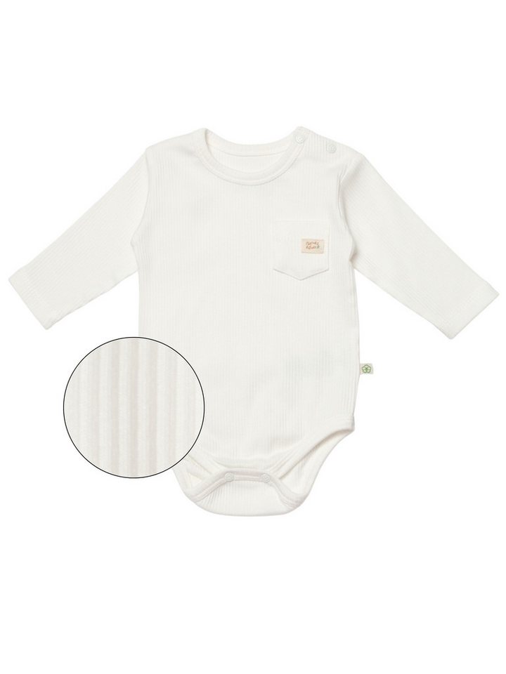 biorganic Langarmbody Baby Nature Relax Modal für Jungen und Mädchen Unisex Langarm (1-tlg) gerippte Textilstruktur (Ripp), Modal und Bio-Baumwolle, Größe 56 - 86 von biorganic