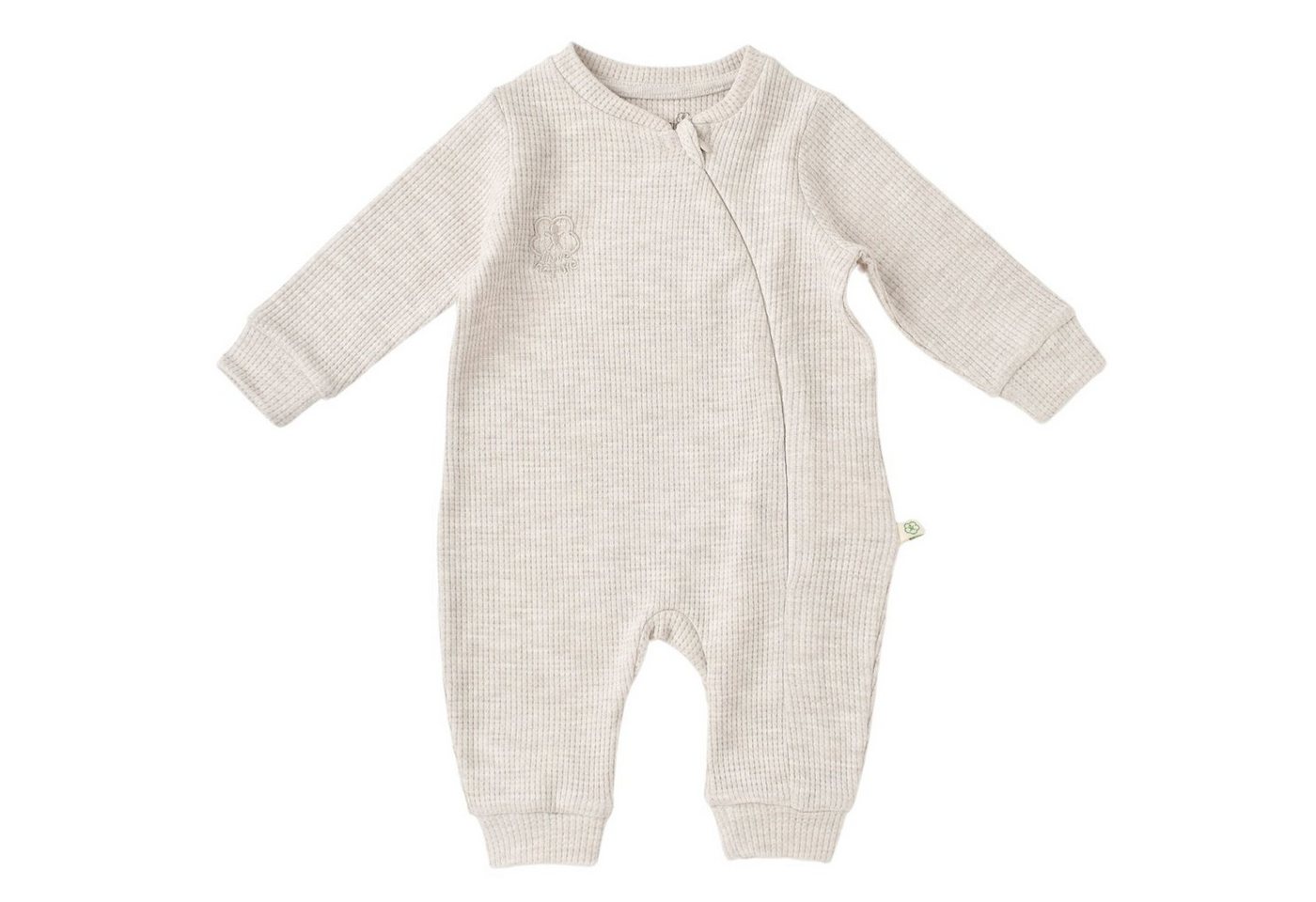 biorganic Strampler Baby Nature in Waffle für Jungen und Mädchen Unisex Langarm (1-tlg) Waffle-Struktur, 100% Bio-Baumwolle, GOTS-zertifiziert von biorganic