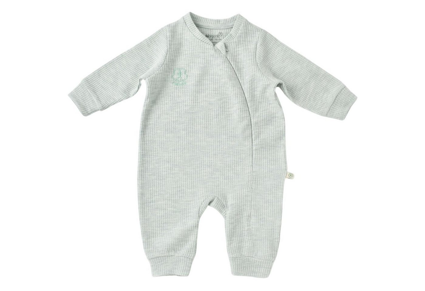 biorganic Strampler Baby Nature in Waffle für Jungen und Mädchen Unisex Langarm (1-tlg) Waffle-Struktur, 100% Bio-Baumwolle, GOTS-zertifiziert von biorganic