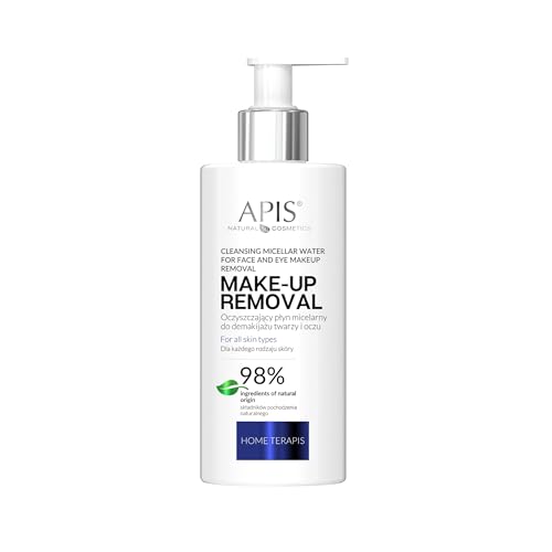 APIS Reinigendes Mizellanwasser zum Abschminken für Gesicht und Augen mit Mimose, Aloe und Hyaluronsäure | Make-Up-Entfernung und Feuchtigkeit | 300 ml von Apis Natural Cosmetics