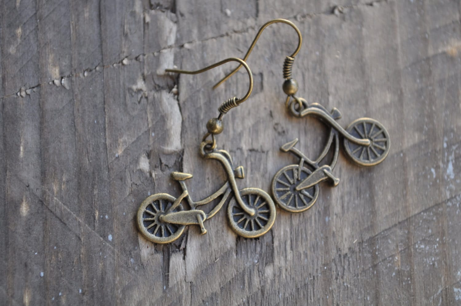 Vintage Bike Cruiser Ohrringe Vintage Bike Cruiser Ohrringe von birdbluedesign