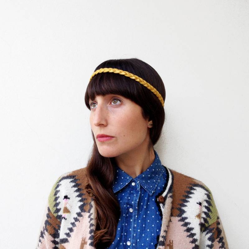 Goldenes Geflochtenes Stirnband, Statement Armband, Yoga Sport Freundin Geschenk, Mutter Geschenk von birdienumnumshop