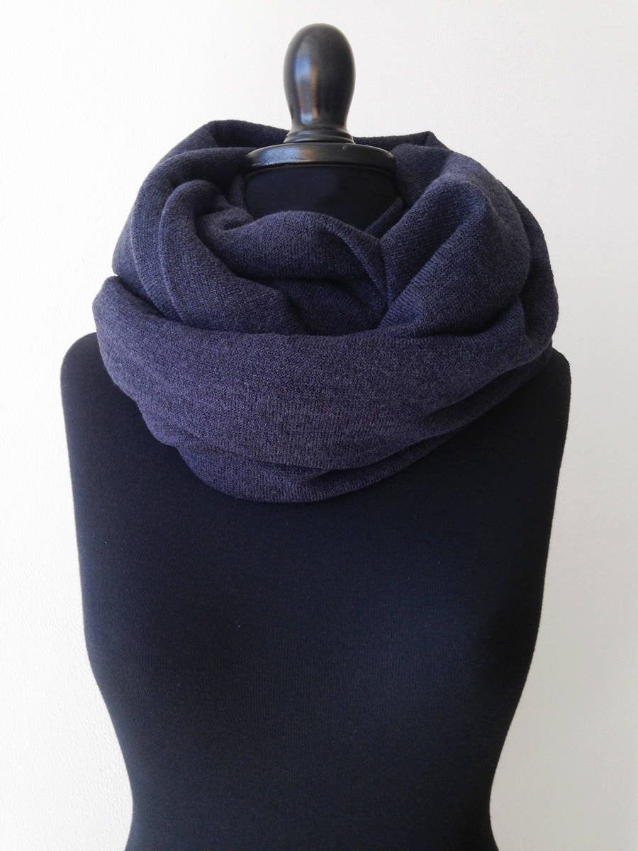 Infinity Schal, Strickschal, Geschenk Für Freund, Kohle Herren Schals, Mama, Grauer Grobstrick Winter Schal von birdienumnumshop