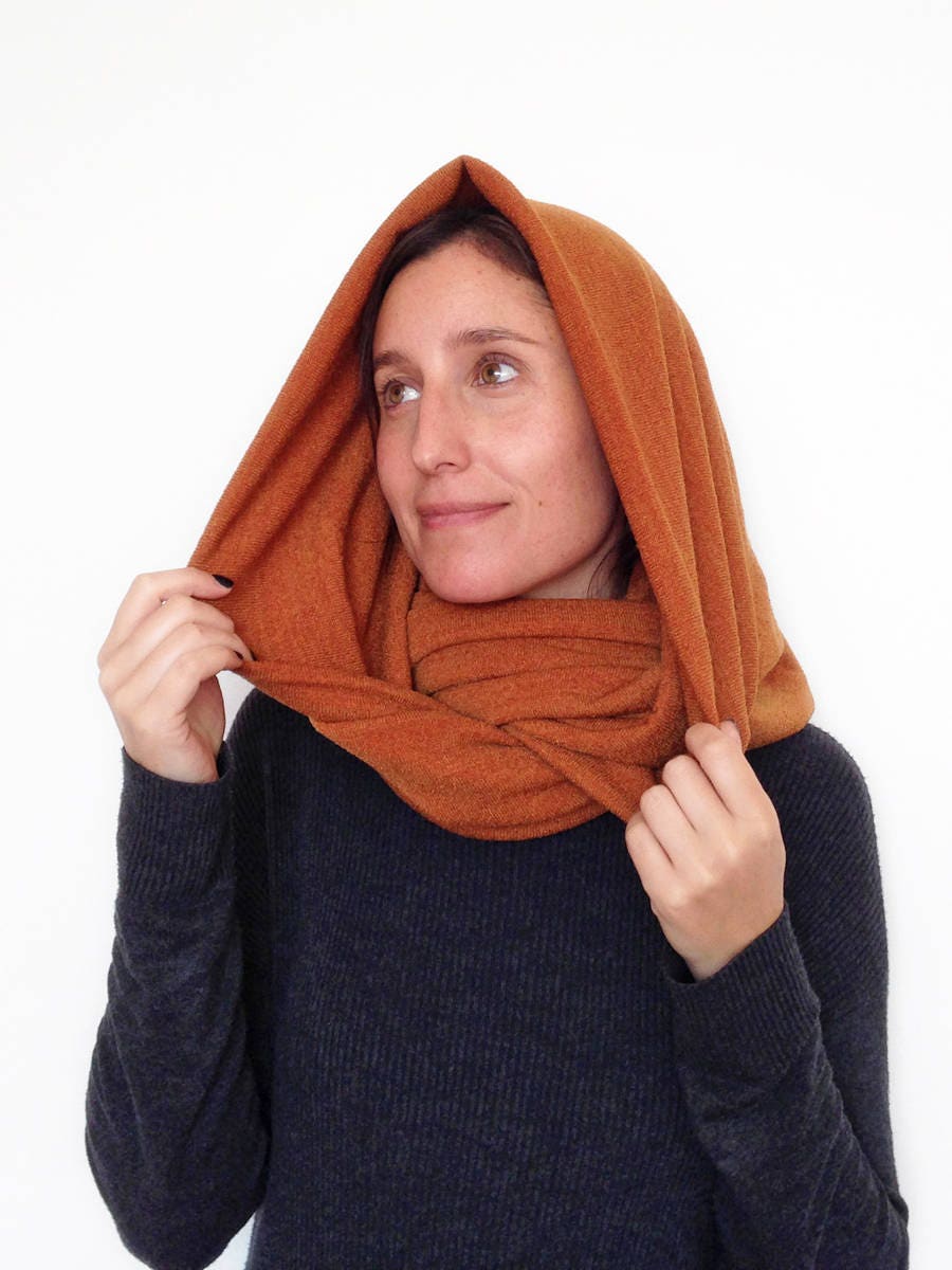 Ocker Schlauchschal, Herrenschal, Geschenk Für Ihn, Grobstrick Schal, Weihnachtsgeschenk Mama von birdienumnumshop