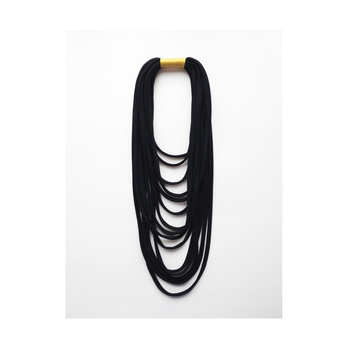 Schwarze Geschichtete Kette, Gold Auffällige Kette von birdienumnumshop