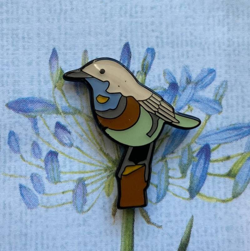 Pin Blaukehlchen/Pin Bluethroat Pin Blaukehlchen/Pin Bluethroat von birdsandpins