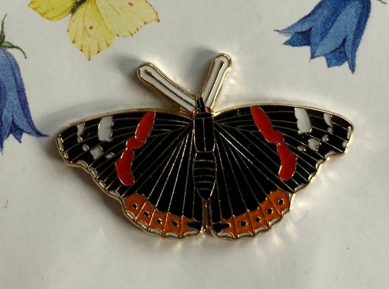Pin Schmetterling Roter Admiral/ Red Admiral Pin Schmetterling Roter Admiral/ Red Admiral von birdsandpins