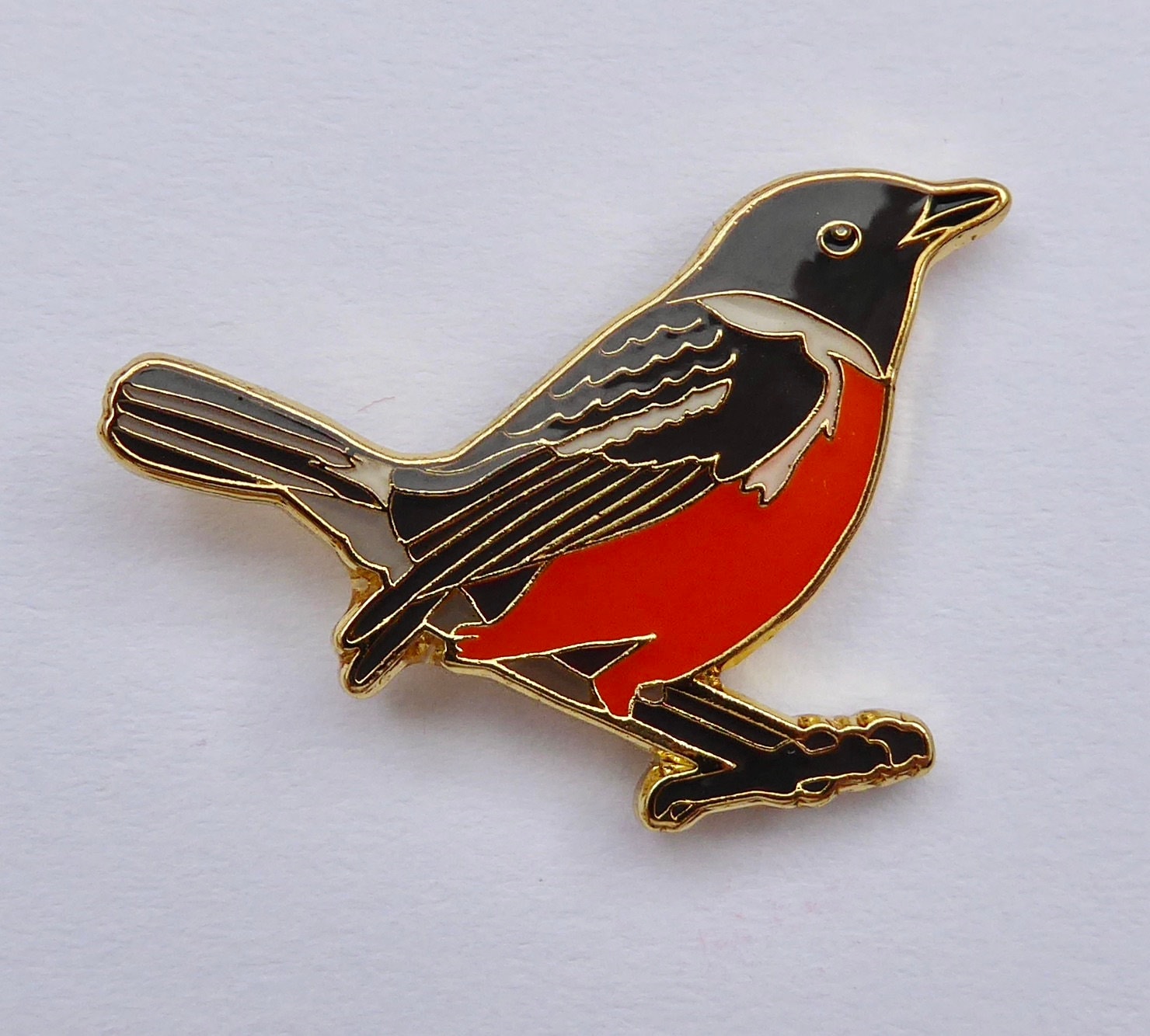 Pin Schwarzkehlchen - Stonechat Pin Schwarzkehlchen - Stonechat von birdsandpins