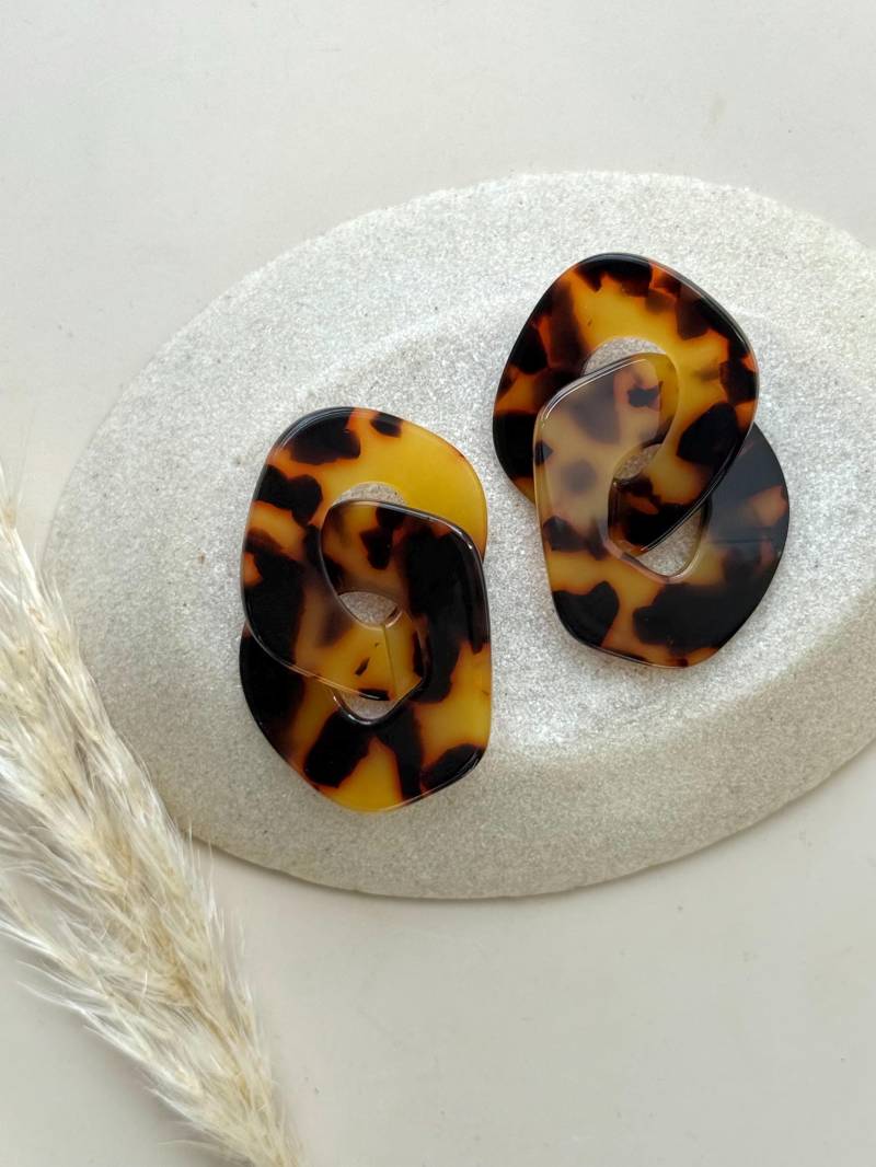 Große Schildpatt Statement Ohrringe Aus Acetat Kunststoff/Lang Hängeohrringe in Braun Muster Schmuck Geschenk Freundin Große Schildpatt Statement Ohrringe Aus Acetat Kunststoff/Lang Hängeohrringe in Braun Muster Schmuck Geschenk Freundin von birdsofparadiseDE