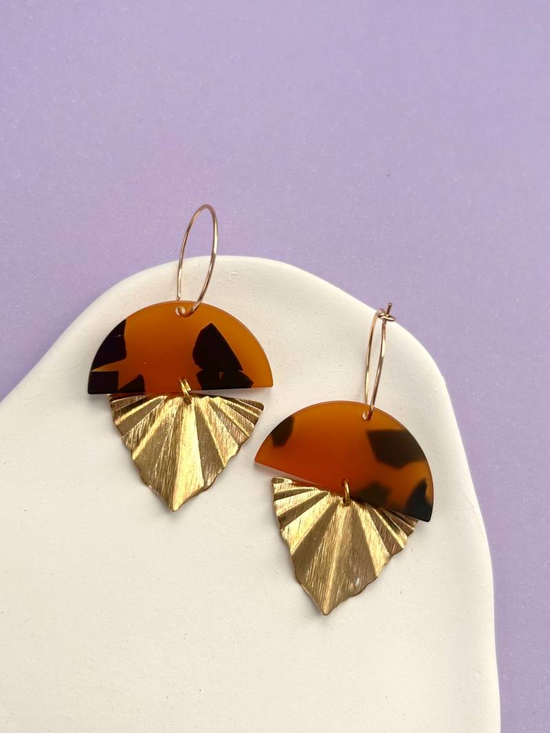 Vergoldete Creolen Mit Acryl Anhänger/Lange Hängeohrringe Bunt Acetat Ohrringe Schildpatt Statement Schmuck Geschenk Freundin Vergoldete Creolen Mit Acryl Anhänger/Lange Hängeohrringe Bunt Acetat Ohrringe Schildpatt Statement Schmuck Geschenk Freundin von birdsofparadiseDE